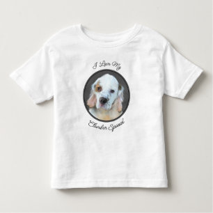 Clumber Spaniel Painting - Cute Original Dog Art Toddler T-Shirt