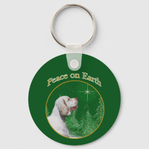 Clumber Spaniel Peace Key Ring