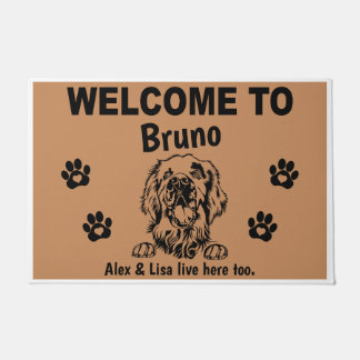 Clumber Spaniel Personalized Door Mat Doormat