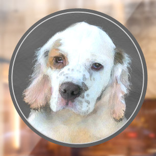Clumber Spaniel Puppy Painting - Original Dog Art