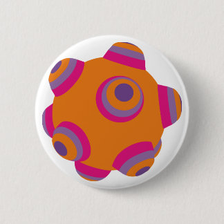 ClumpBubble - Orange 6 Cm Round Badge