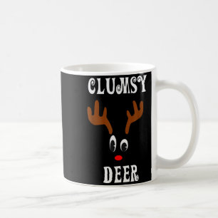 Clumsy Christmas Reindeer Angler Hunt Deer Elk  Coffee Mug