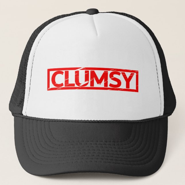 Clumsy Stamp Trucker Hat (Front)