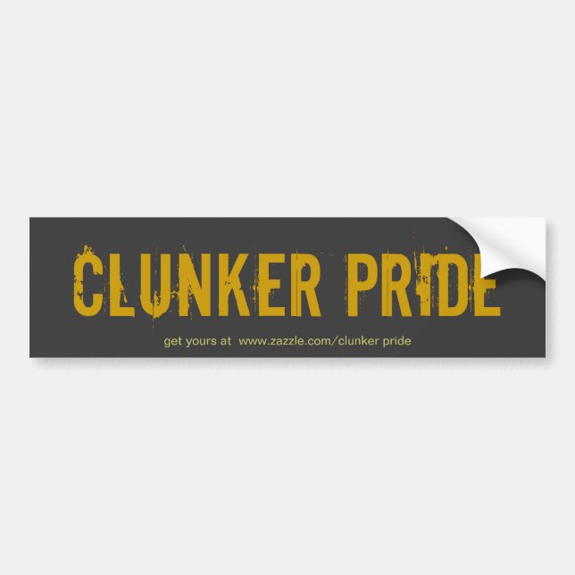 Clunker Pride blk/brw sticker (Front)