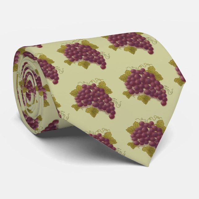Cluster Grapes Tie (Rolled)