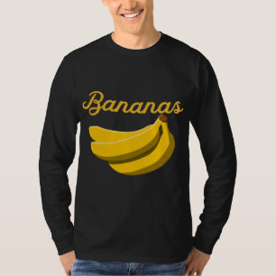 Cluster Of Bananas Funny Delicious Yellow Fruit Lo T-Shirt