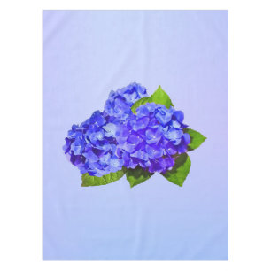 Cluster of Blue Hydrangea Tablecloth