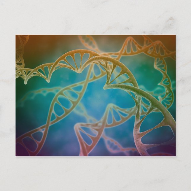Cluster Of DNA Strands Postcard (Front)