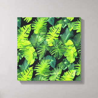 Cluster of Green Leaves  Canvas Print