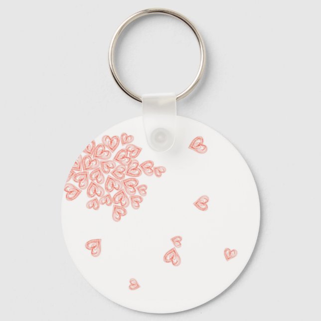 Cluster of Hearts Key Ring (Front)