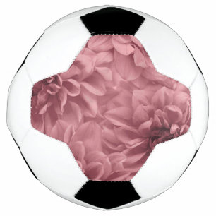 Cluster of Light Mauve Dahlias Floral Soccer Ball
