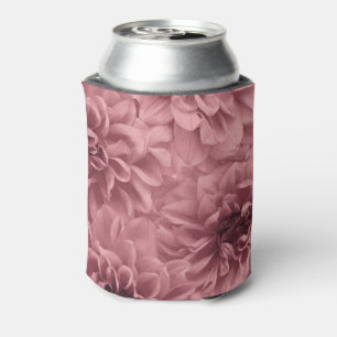 Cluster of Light Mauve / Pink Dahlia Flowers Can Cooler