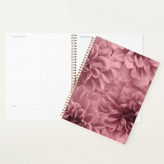 Cluster of Peach Dahlias Floral Planner (Display)