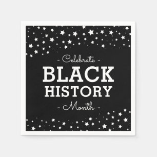 Cluster of Stars Celebrate Black History Napkin