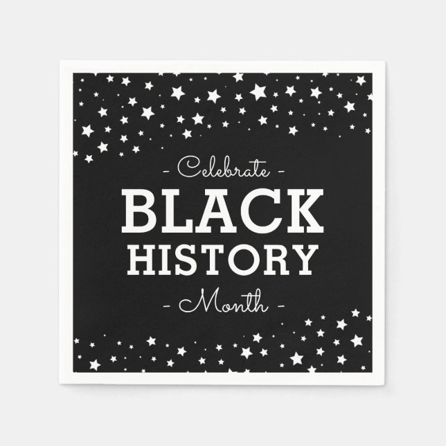 Cluster of Stars | Celebrate Black History Napkin (Front)
