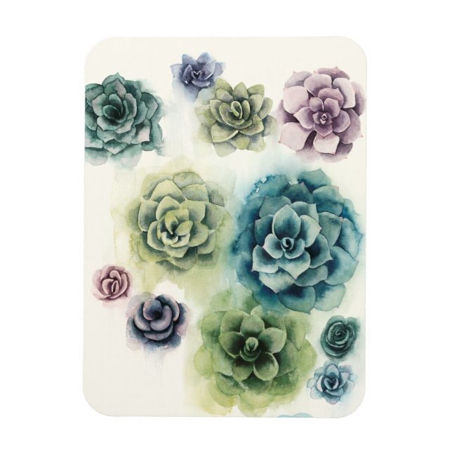 Cluster of Succulents Magnet (Vertical)