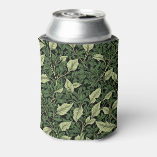 Cluster of Vines in Shades of Green Can Cooler