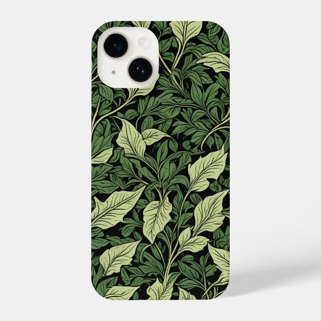 Cluster of Vines in Shades of Green iPhone Case (Back)