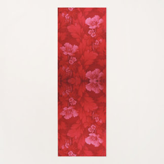 Cluster of Vintage Red Poppy Flowers Yoga Mat