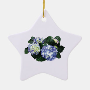 Clusters of Purple Hydrangea Ceramic Tree Decoration