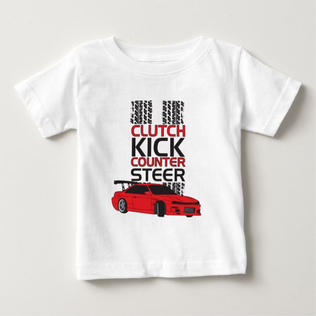 Clutch Kick Drift Baby T-Shirt (Front)