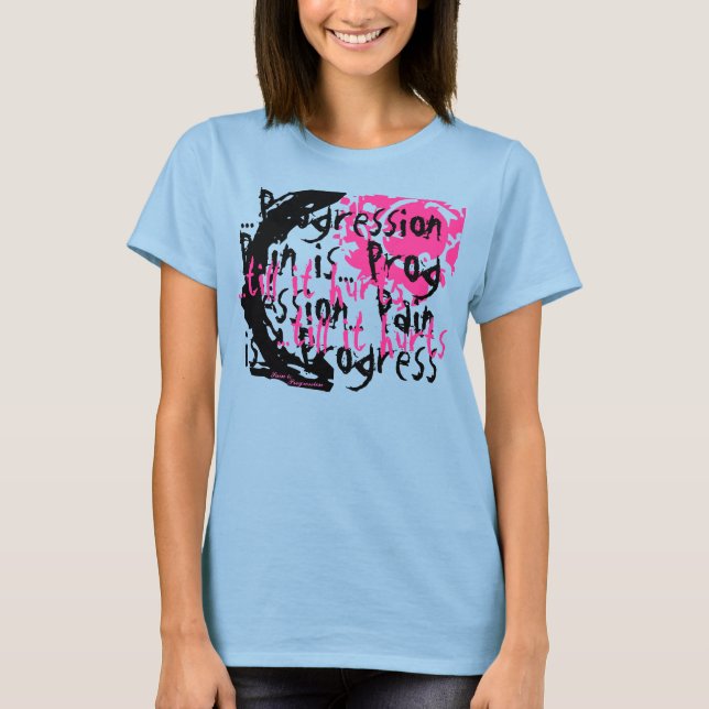 Cluttered Mind (Pink) T-Shirt (Front)