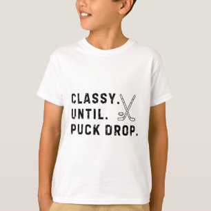 Cly Until Puck Drop Hockey Season Game Day T-Shirt