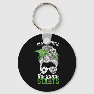 Cly Until The Game Starts Game Day Soccer Game Day Key Ring