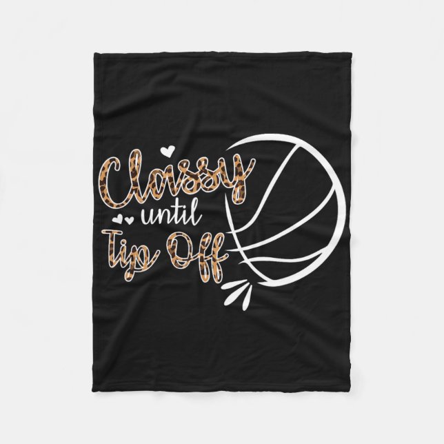 Cly Until Tip Off Bysketbyll Player Kids  Fleece Blanket (Front)