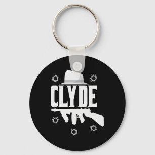 Clyde And Bonnie Halloween Matching Couples Costum Key Ring