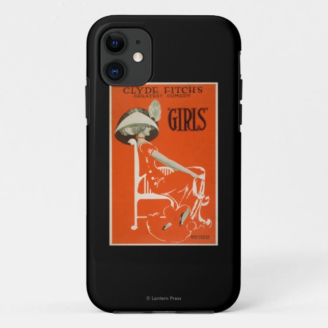 Clyde Fitch's Greatest Comedy, "Girls" Theatre 2 Case-Mate iPhone Case (Back)