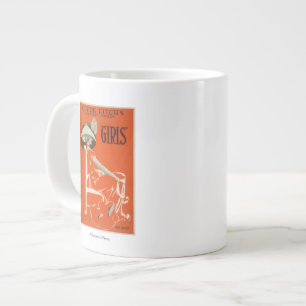 Clyde Fitch's Greatest Comedy, "Girls" Theatre 2 Large Coffee Mug