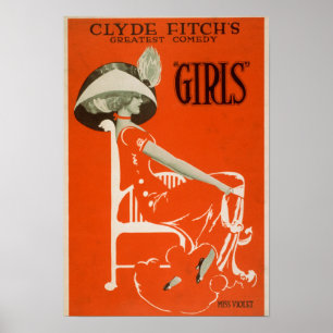 Clyde Fitch's Greatest Comedy, "Girls" Theatre 2 Poster