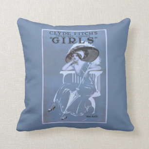 Clyde Fitch's Greatest Comedy, "Girls" Theatre Cushion