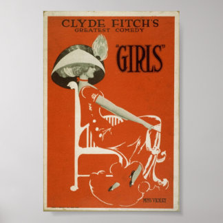 Clyde Fitch's greatest comedy Vintage Poster