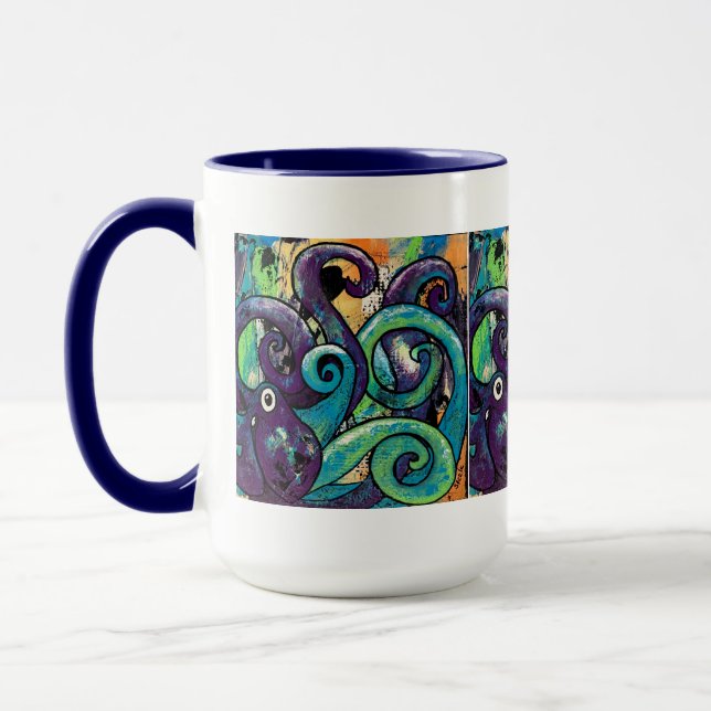 "Clyde Loves the Bossa Nova" 15 oz Beverage Mug (Left)