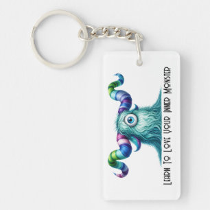 Clyde - One-Eyed Curious Monster Key Ring