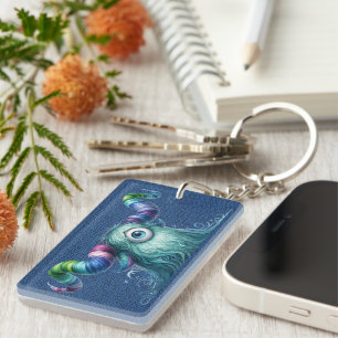 Clyde - One-eyed Monster - Custom Keychain