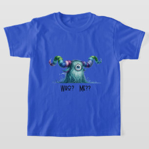 Clyde - One-eyed Worried Monster - Custom T-Shirt