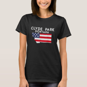 Clyde Park Montana USA State America Travel Montan T-Shirt
