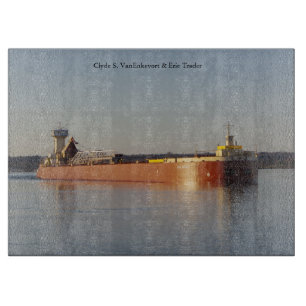 Clyde S. VanEnkevort & Erie Trader cutting board