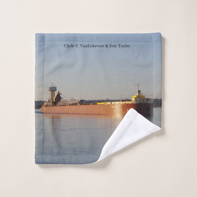 Clyde S. VanEnkevort & Erie Trader towel set (Wash Cloth)