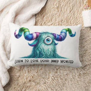 Clyde – The Big-Eyed Curious Monster Lumbar Cushion