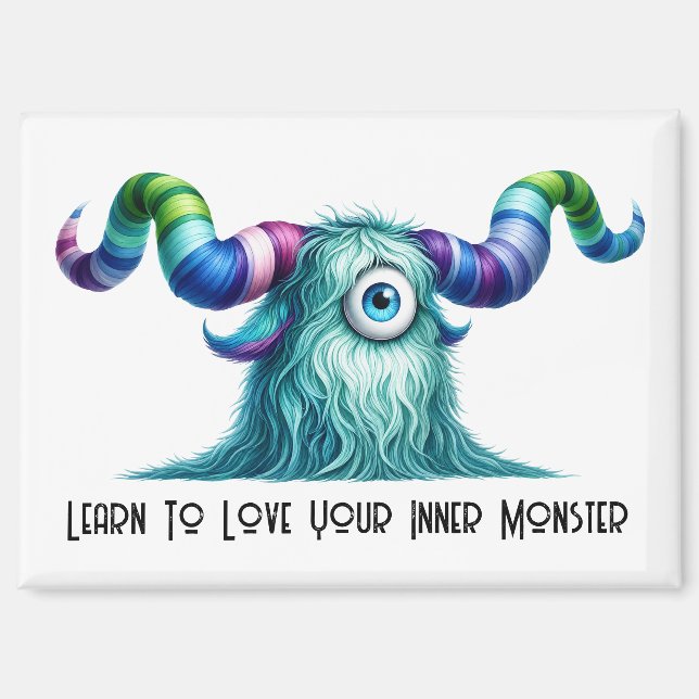 Clyde – The Big-Eyed Curious Monster Magnet (Front)