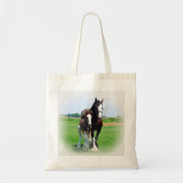 Clydesdale and Filly Tote Bag (Front)