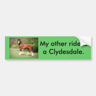 Clydesdale Bumper Sticker