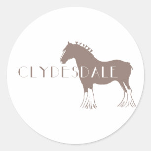Clydesdale Classic Round Sticker