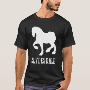 Clydesdale Clydesdale Rider Giant Feet Horse 4 T-Shirt
