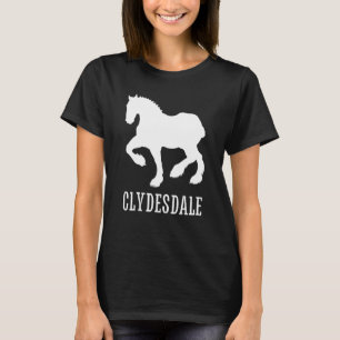 Clydesdale Clydesdale Rider Giant Feet Horse 4 T-Shirt