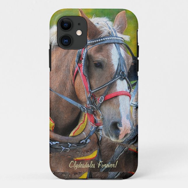 Clydesdale Draught Horse-lover's iPhone 5 Case (Back)